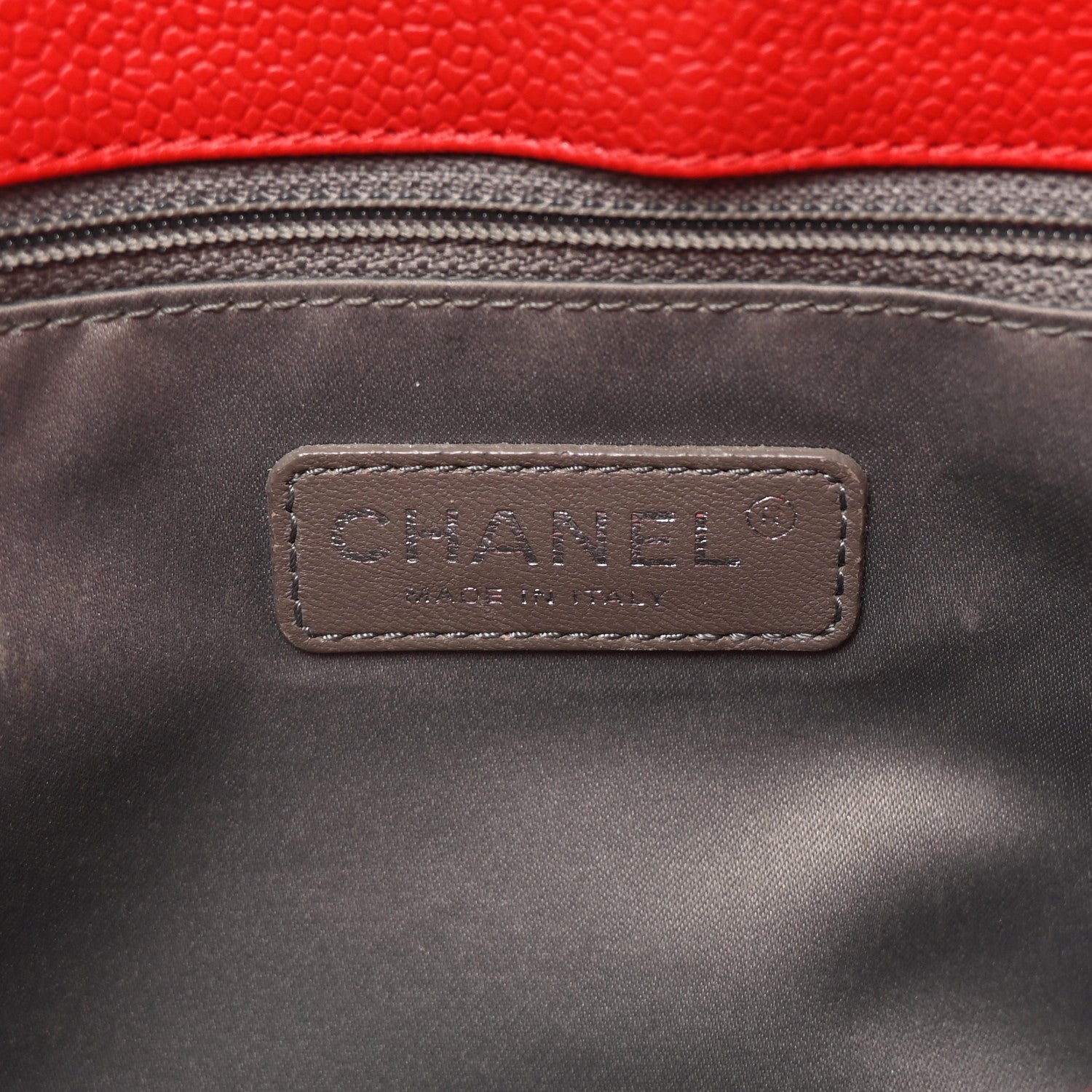 Caviar Quilted Grand Shopping Tote GST Red