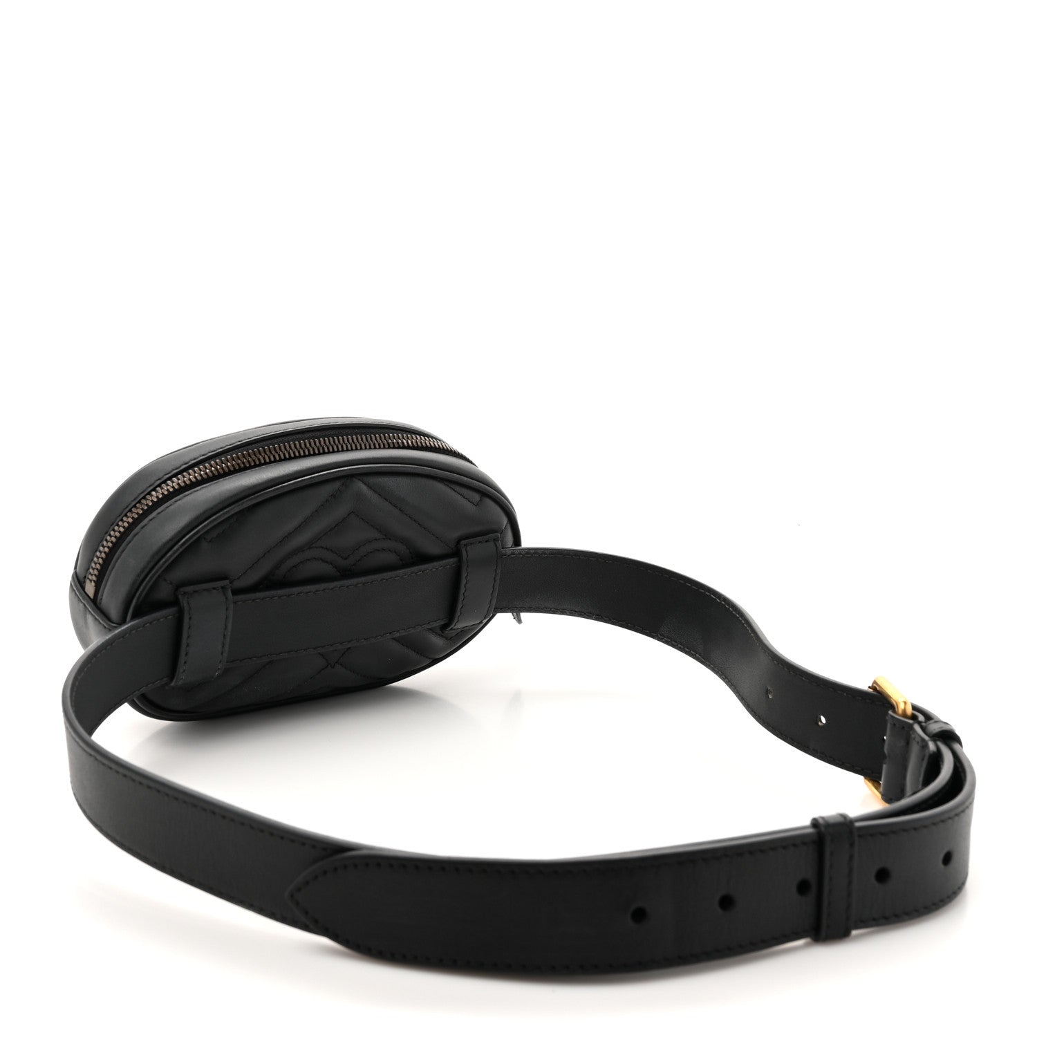 Calfskin Matelasse GG Marmont Belt Bag 95 38 Black