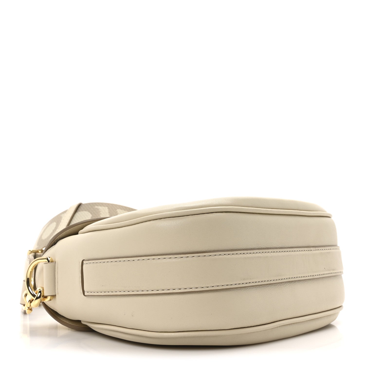 Calfskin Large The Covered J Marc Saddle Bag Cloud White