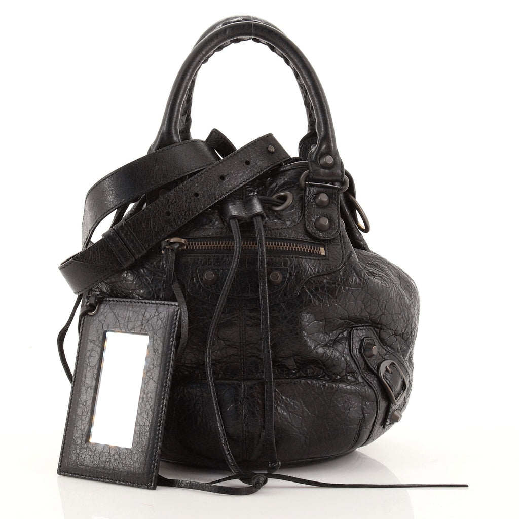 Pom Pon Classic Studs Bag Leather Mini
