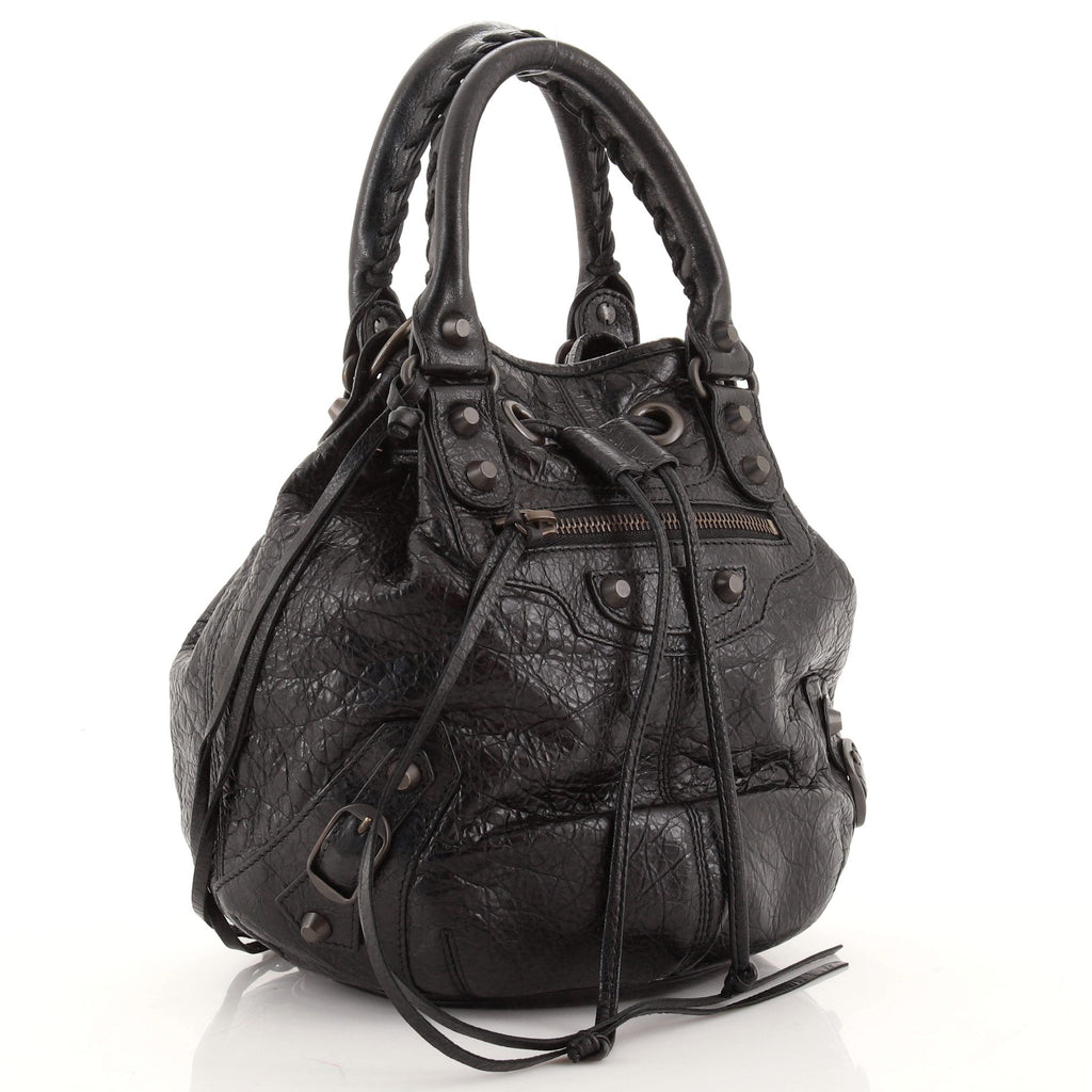 Pom Pon Classic Studs Bag Leather Mini