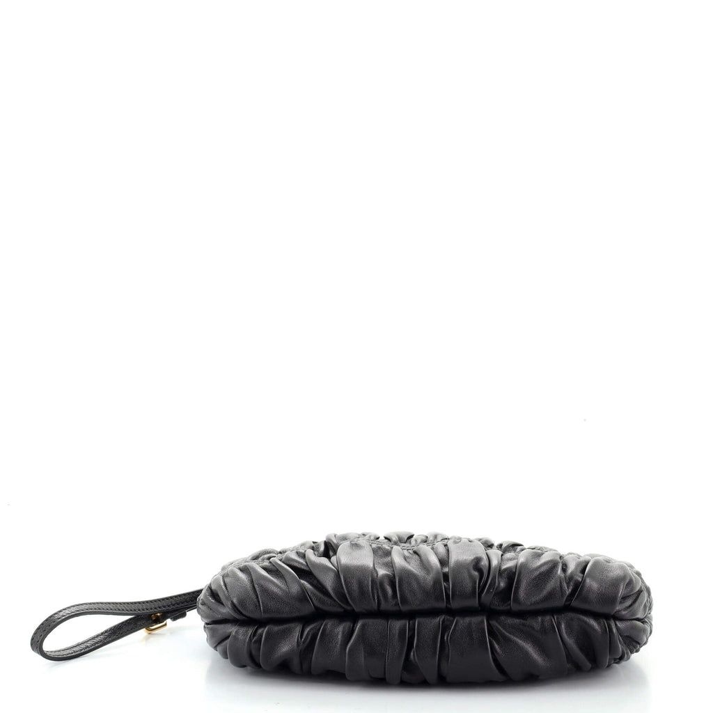 Wristlet Clutch Nappa Gaufre Small