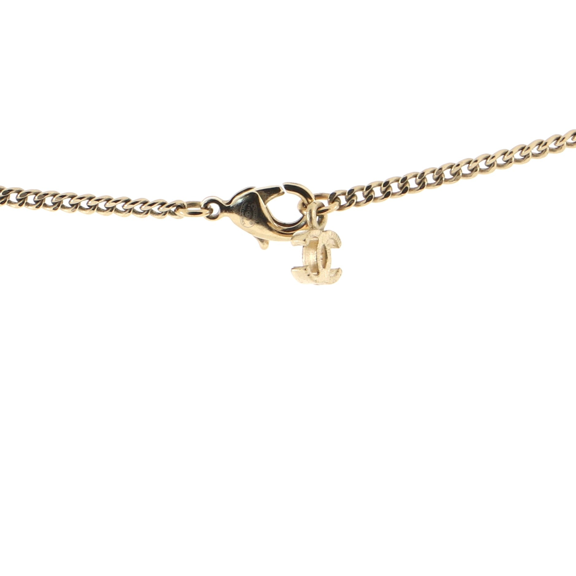 CC Tweed Effect Pendant Necklace Metal