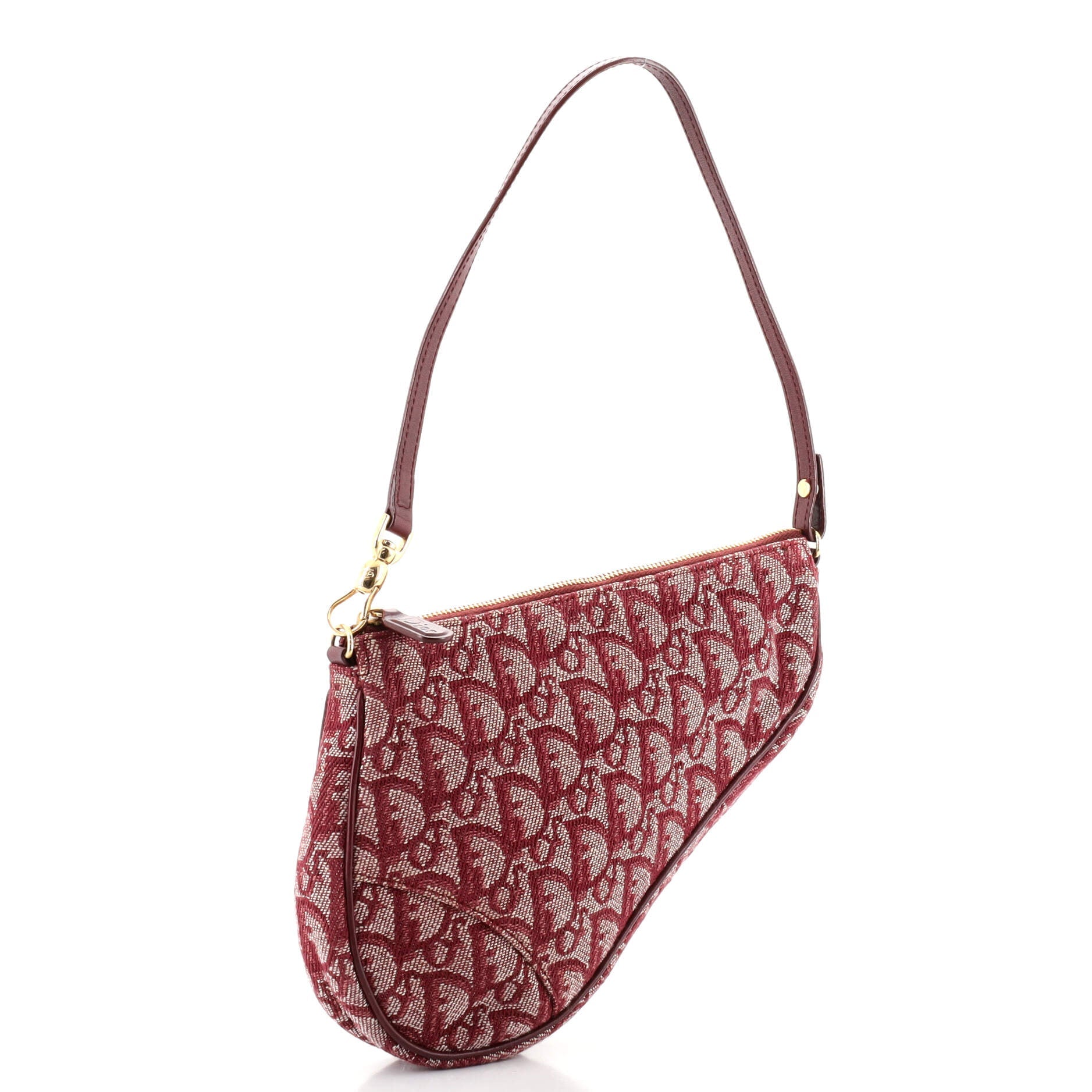 Vintage Saddle Bag Diorissimo Canvas Mini