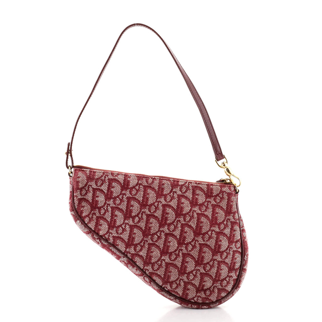 Vintage Saddle Bag Diorissimo Canvas Mini