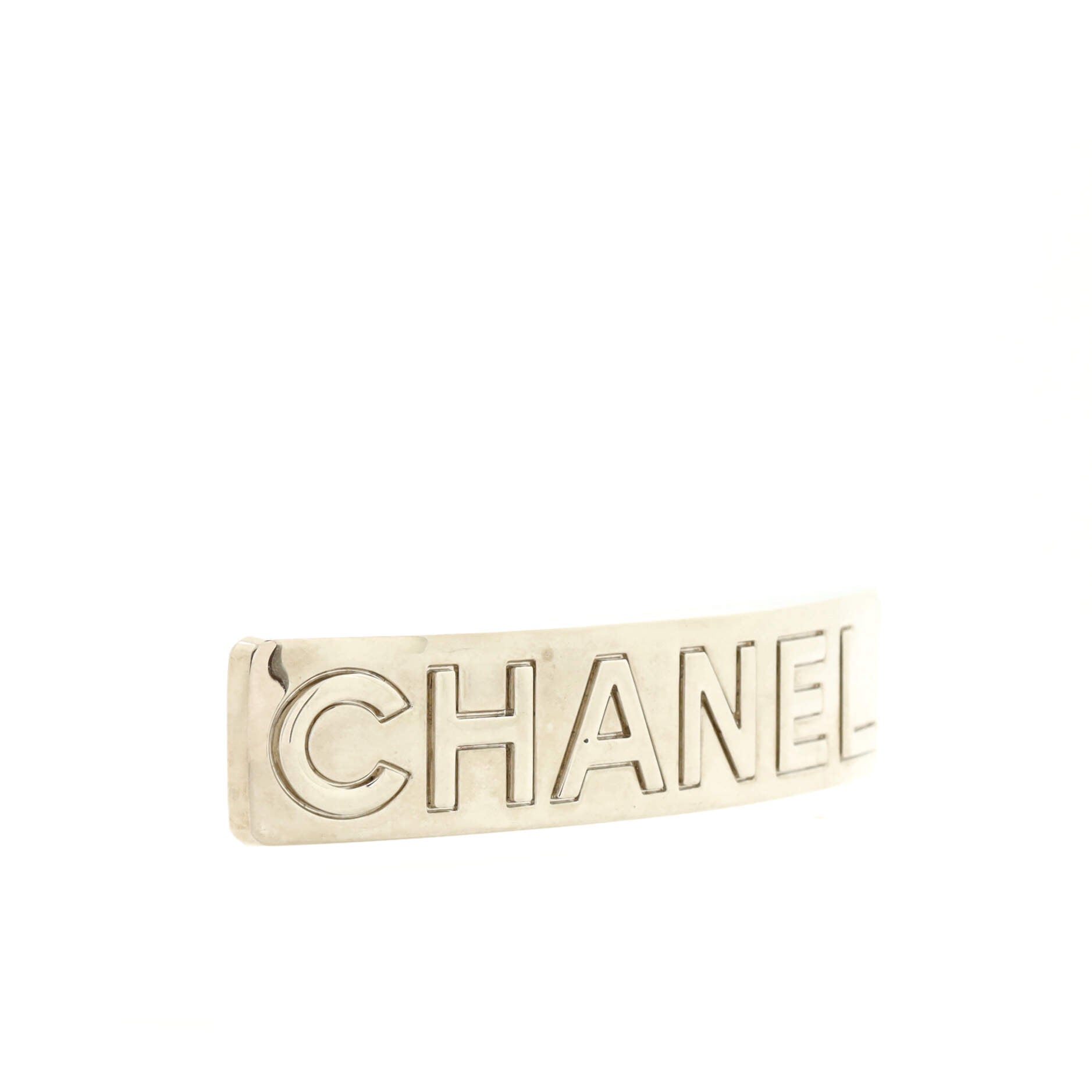 Logo Hair Barrette Metal Wide XS