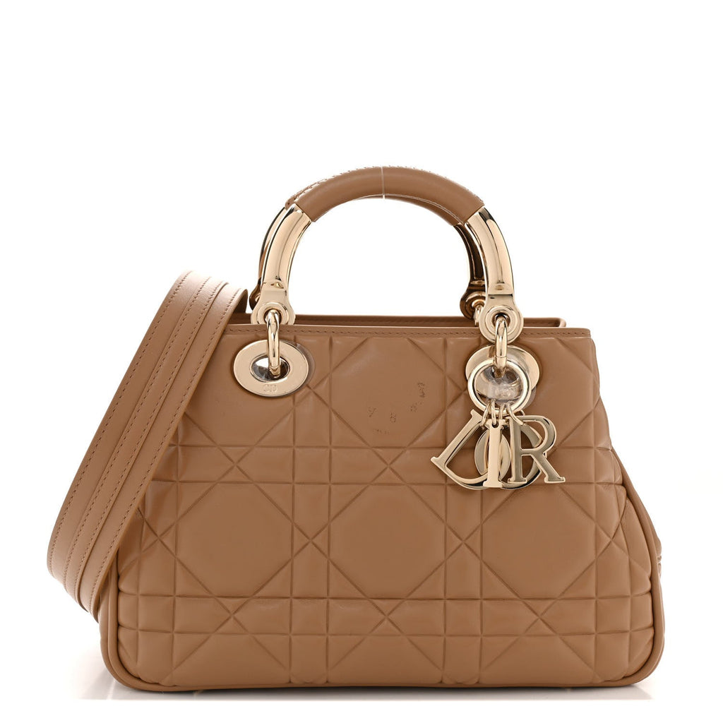 Lambskin Cannage Small The Lady 95.22 Beige