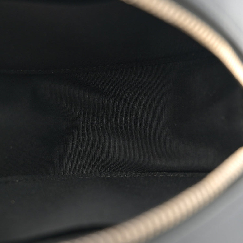 Lambskin Quilted Chanel 19 Round Clutch With Chain Black