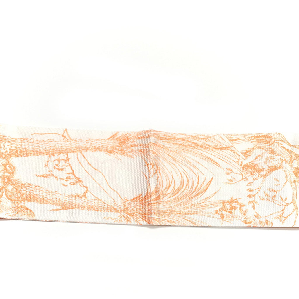 Silk ABCDior "S" Mitzah Scarf Rose