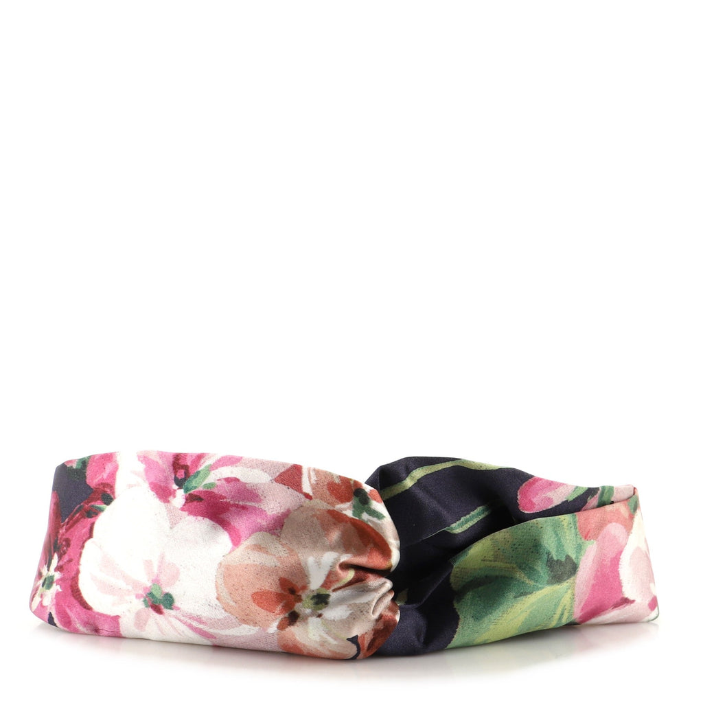 Headband Blooms Print GG Silk XXL