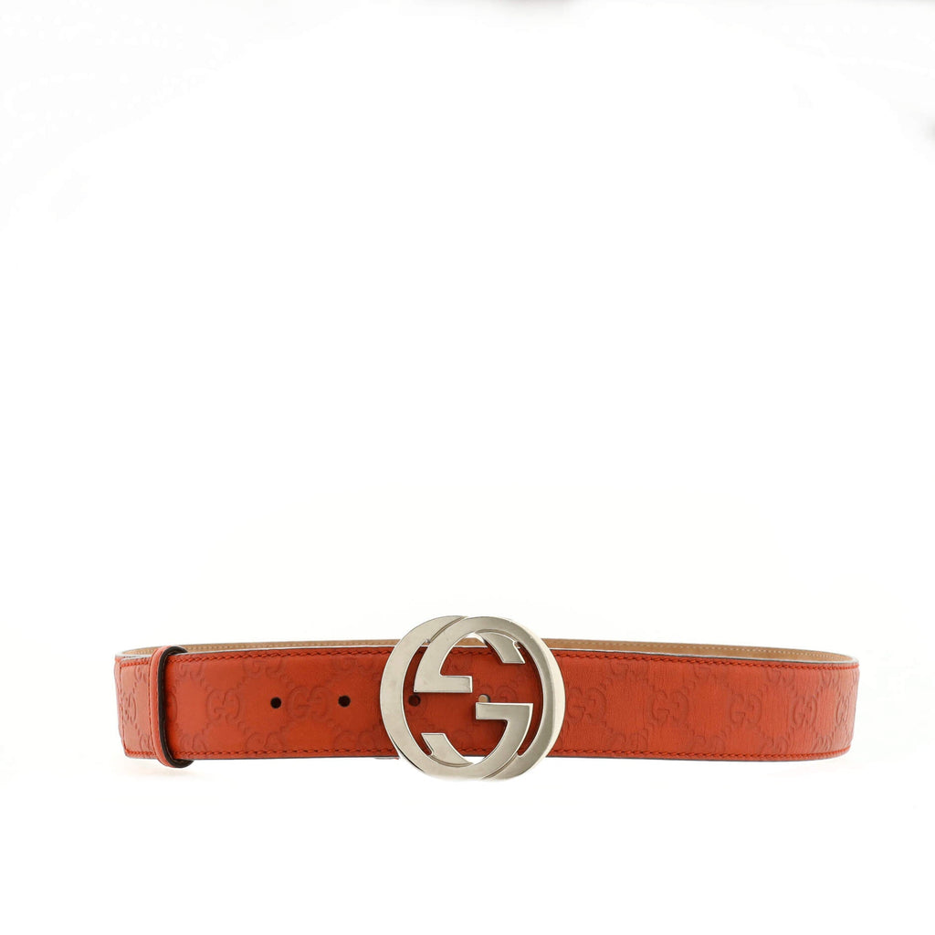 Interlocking G Belt Guccissima Leather Wide 100