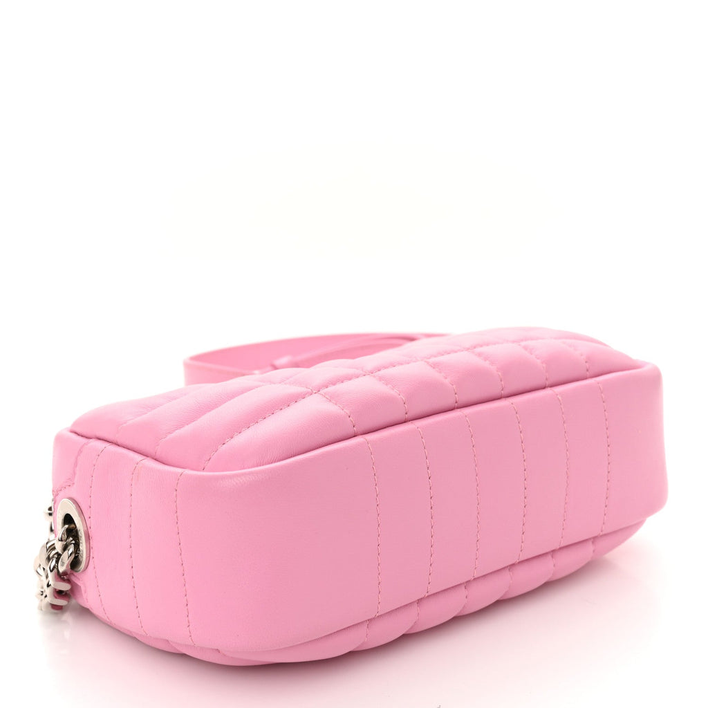 Calfskin Quilted Small Lola Camera Bag Primrose Pink