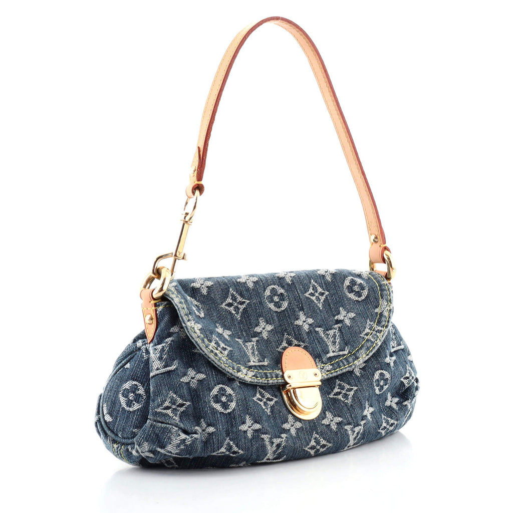 Pleaty Handbag Denim Mini