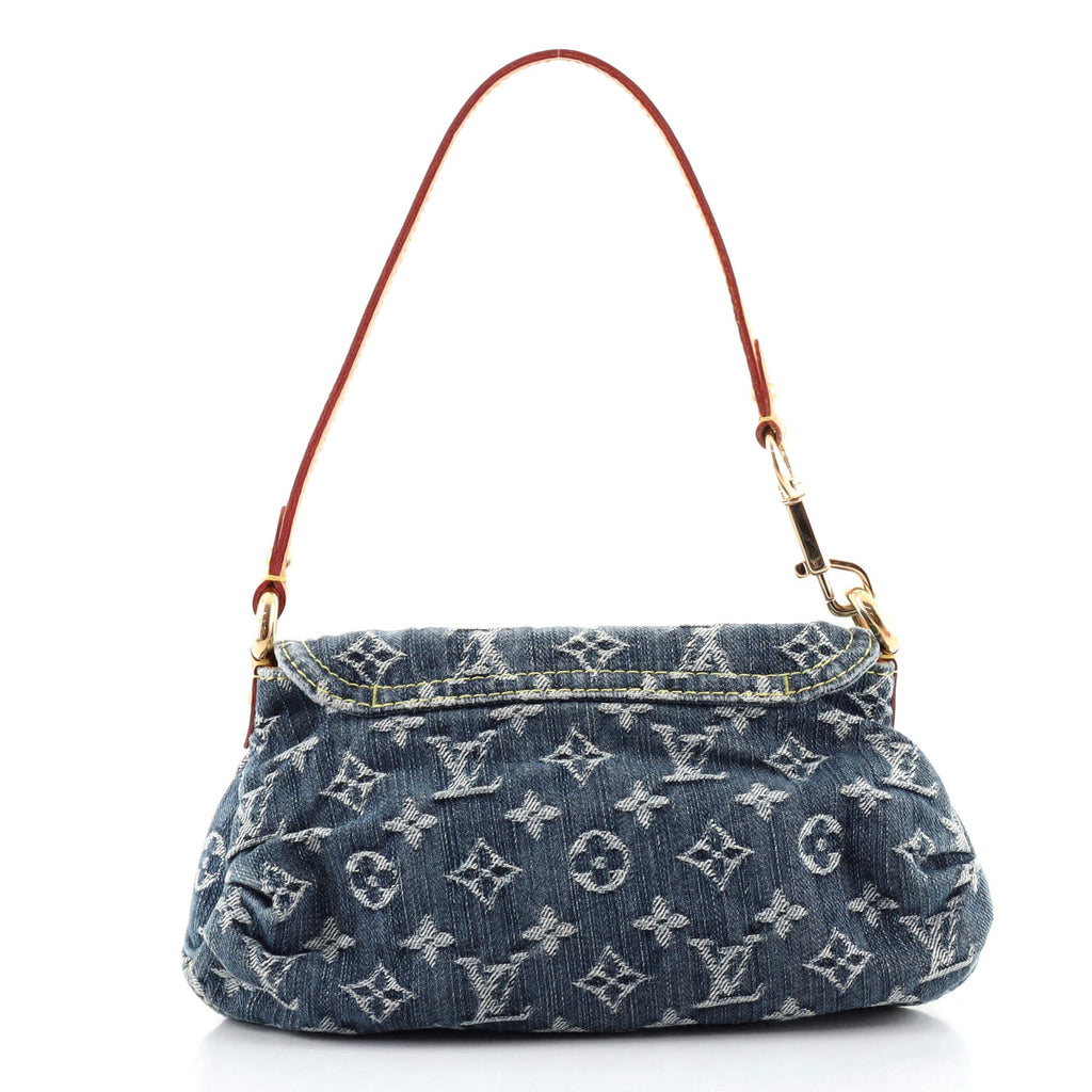 Pleaty Handbag Denim Mini