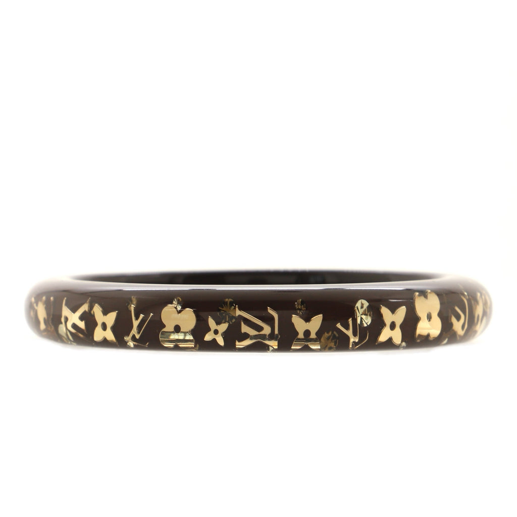 Inclusion Bangle Bracelet Resin with Crystals PM