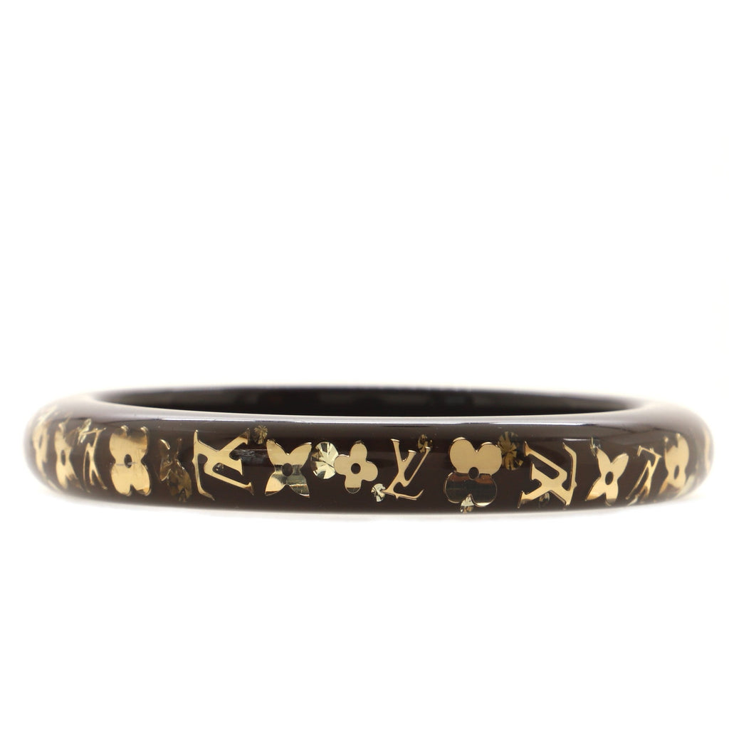 Inclusion Bangle Bracelet Resin with Crystals PM