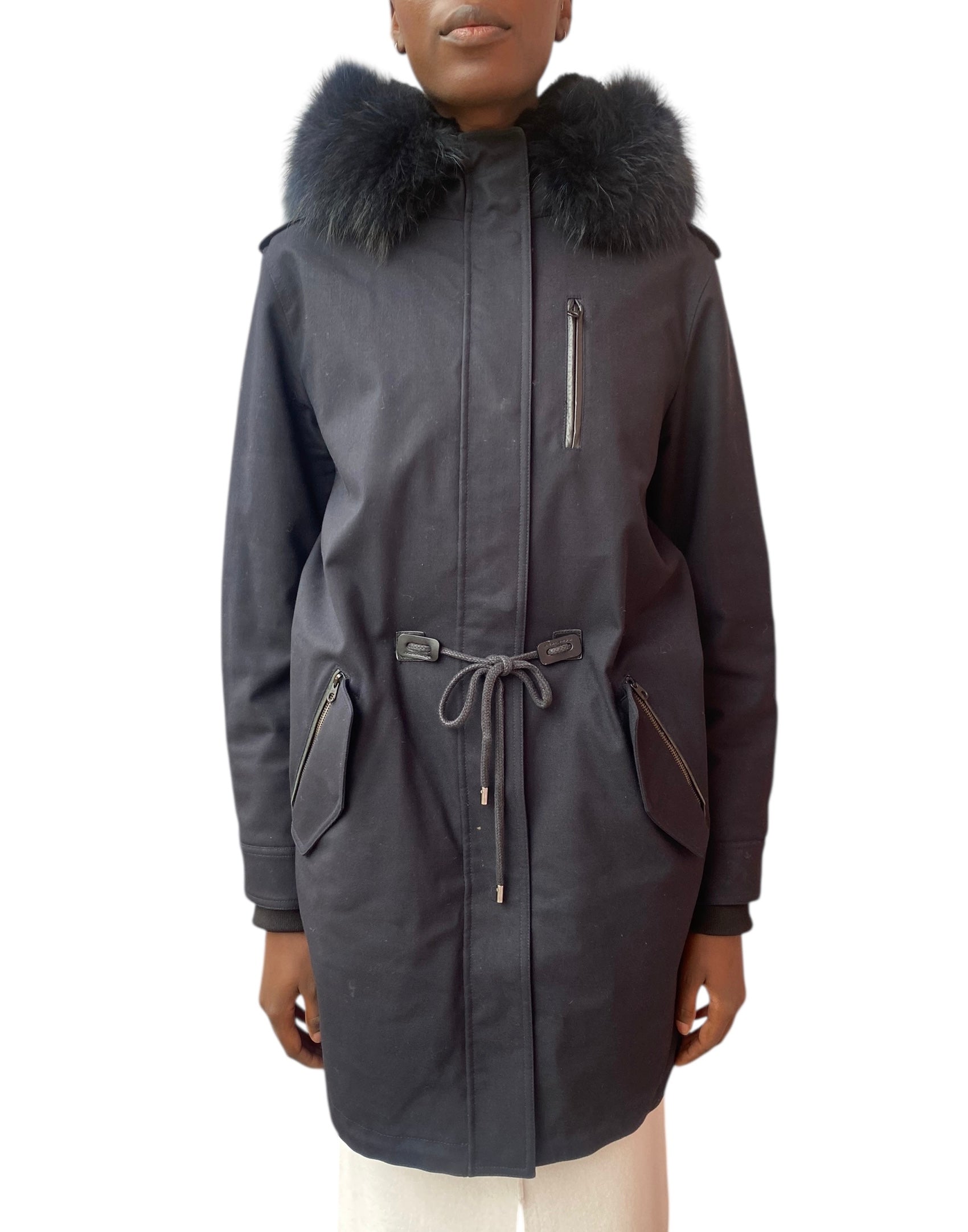 Mackage Black Rena Long Parka - S