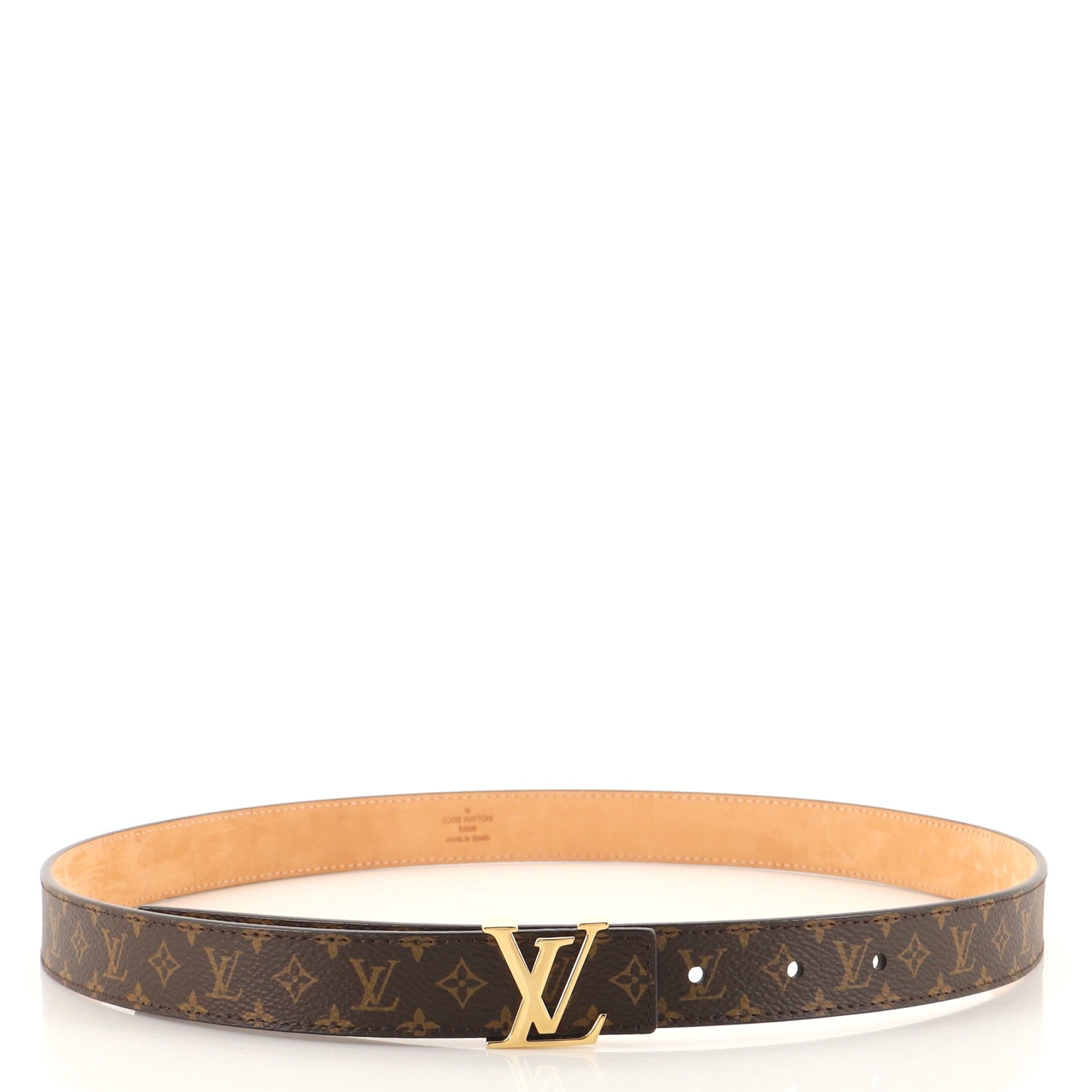 LV Initiales Belt Monogram Canvas Thin 90