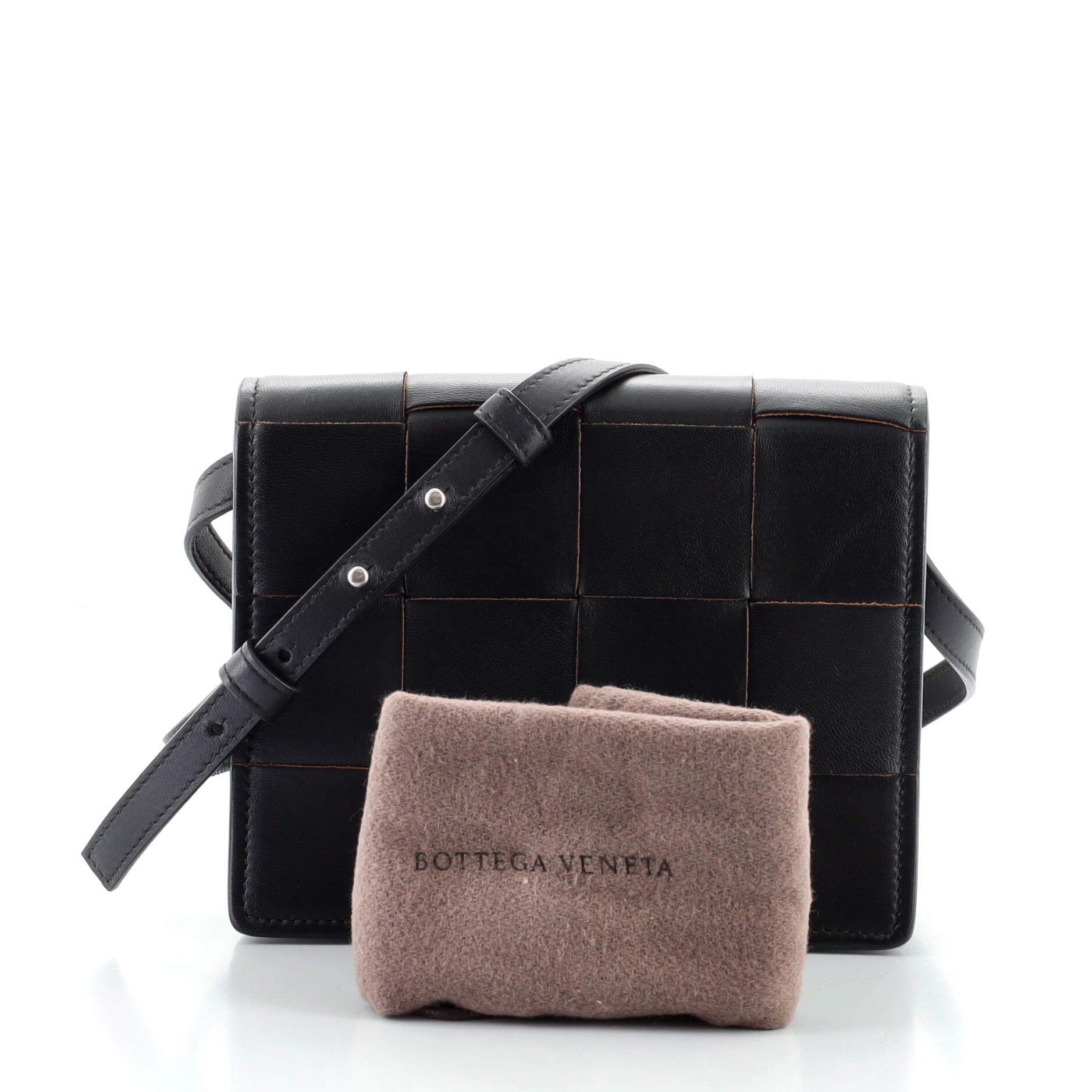 Cassette Crossbody Bag Maxi Intrecciato Leather Mini