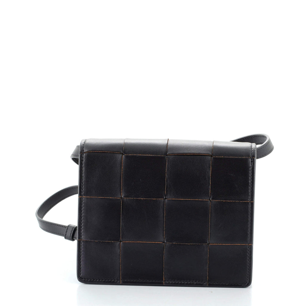 Cassette Crossbody Bag Maxi Intrecciato Leather Mini
