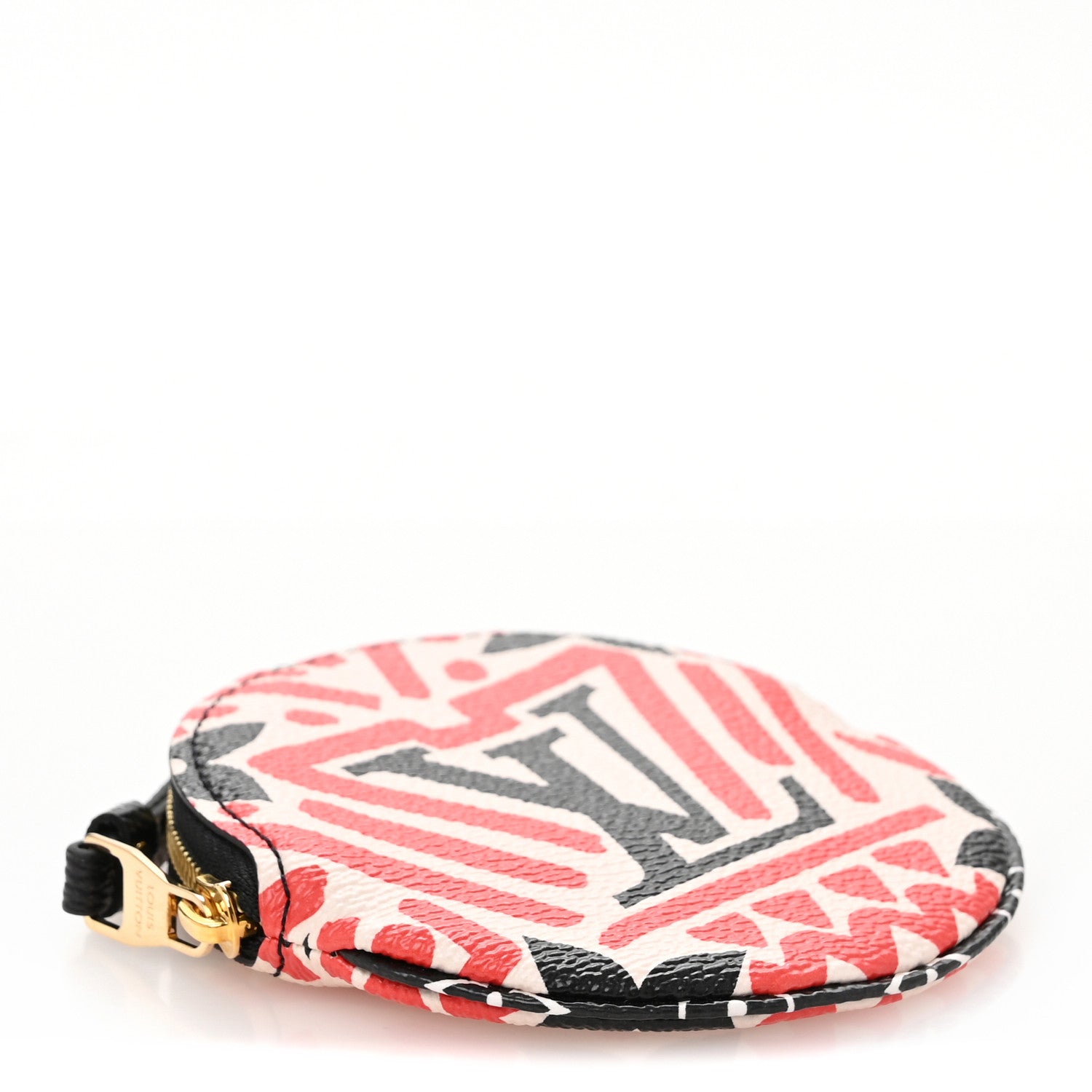Monogram Giant Crafty Round Coin Purse Creme Rouge