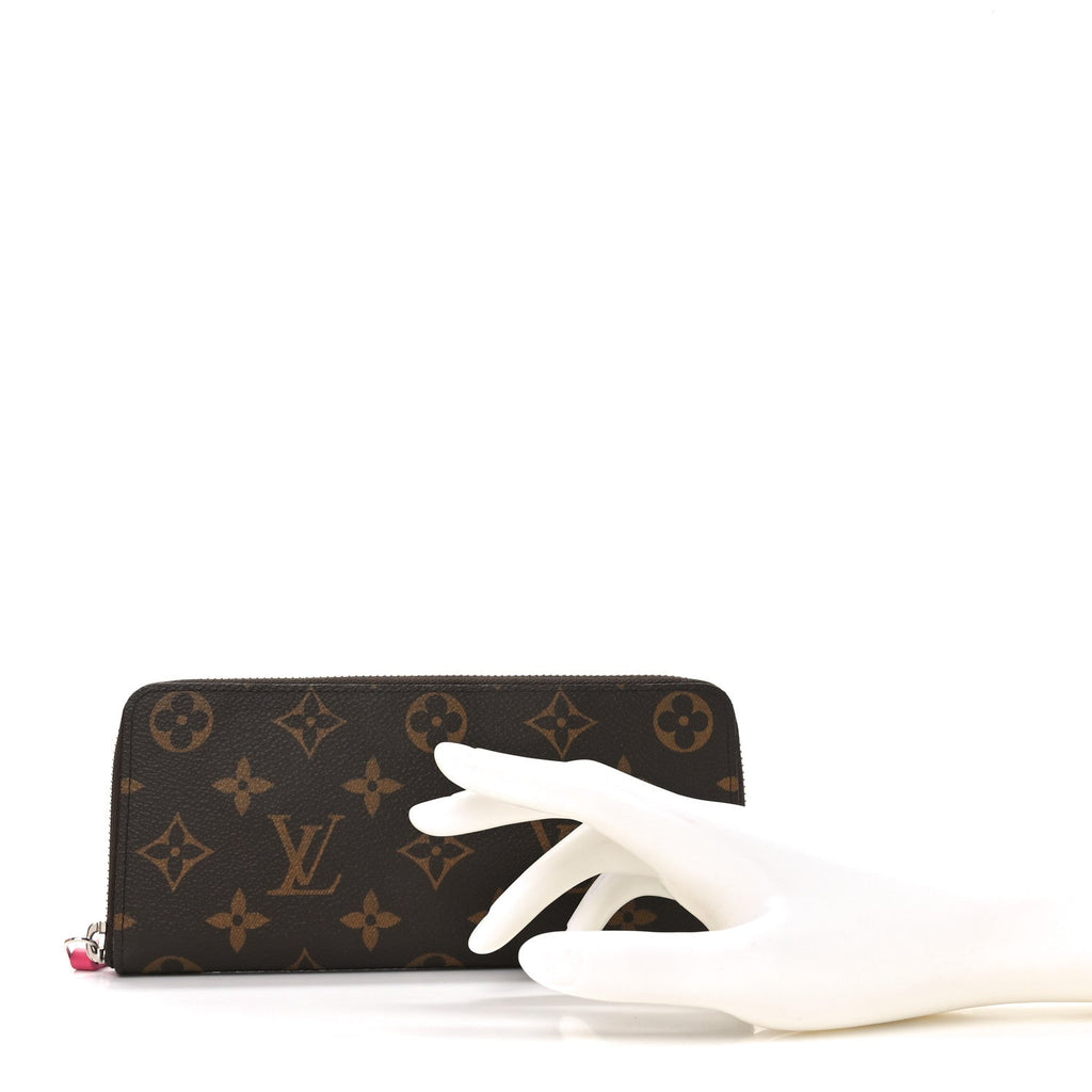 Monogram Clemence Wallet Fuchsia