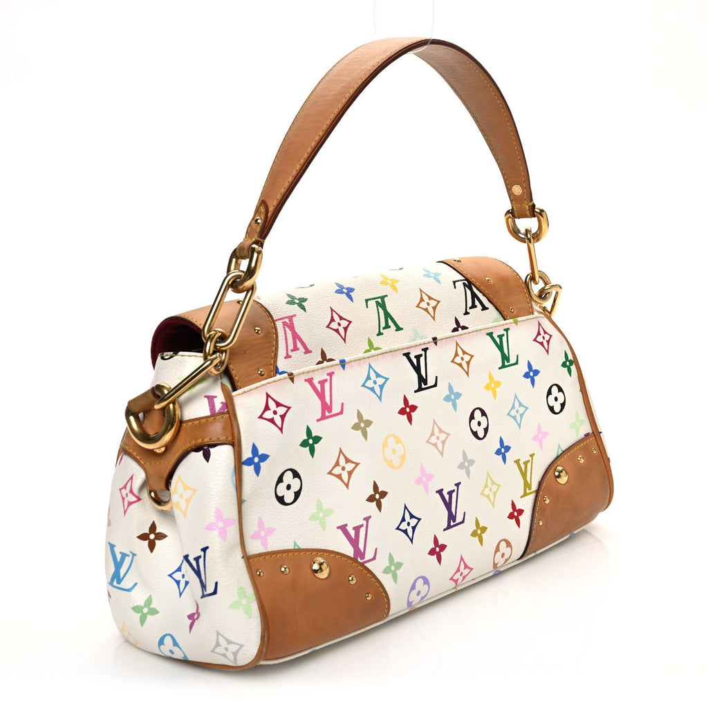 Monogram Multicolor Beverly MM White