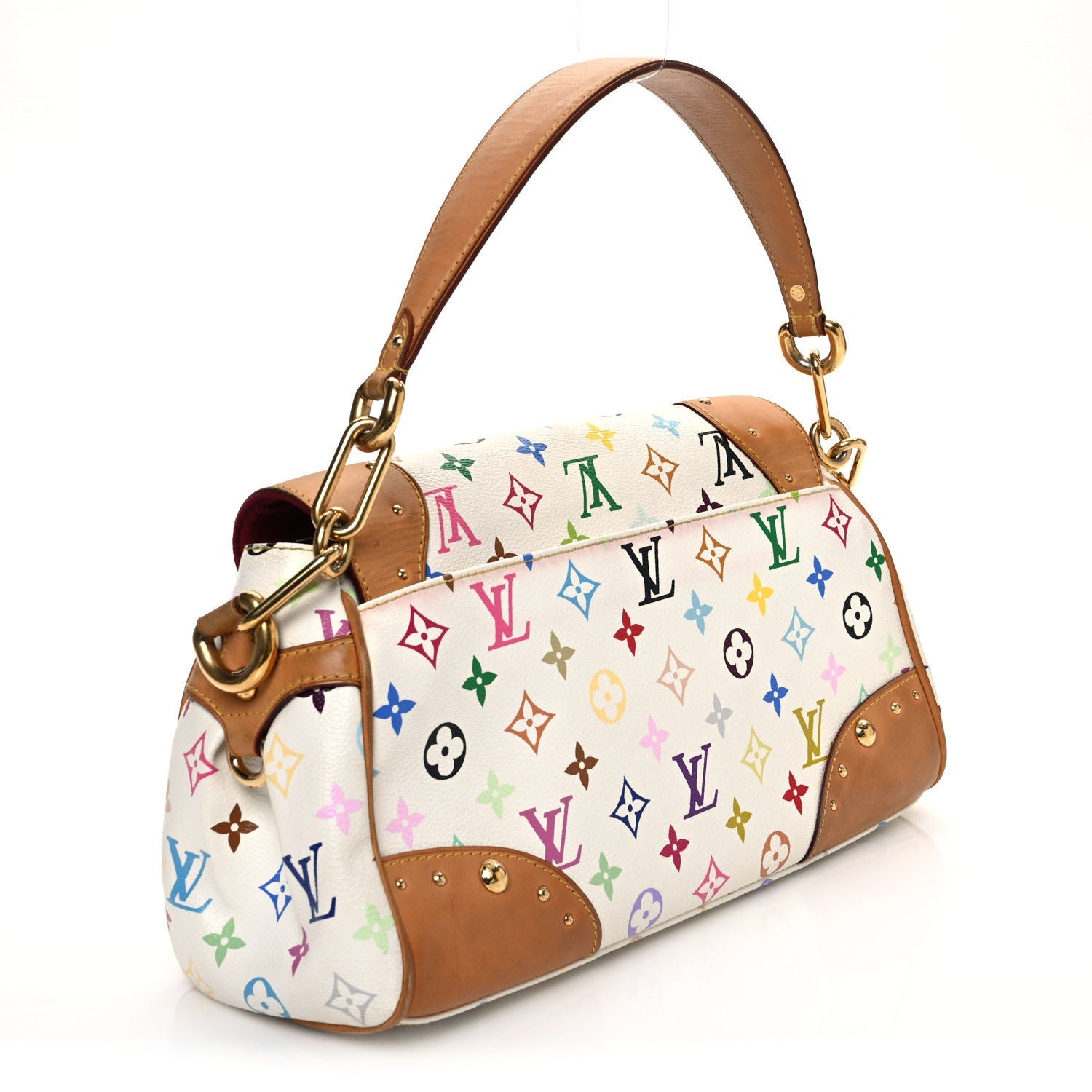 Monogram Multicolor Beverly MM White
