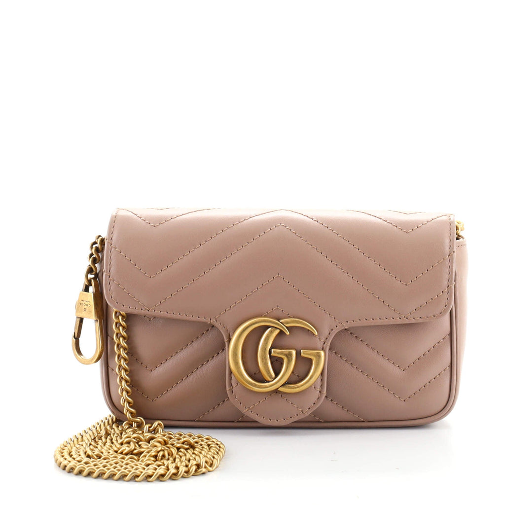 GG Marmont Flap Bag Matelasse Leather Super Mini