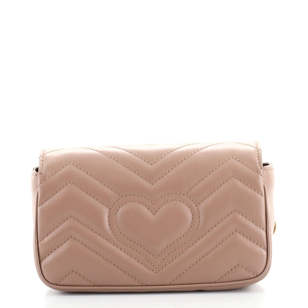 GG Marmont Flap Bag Matelasse Leather Super Mini