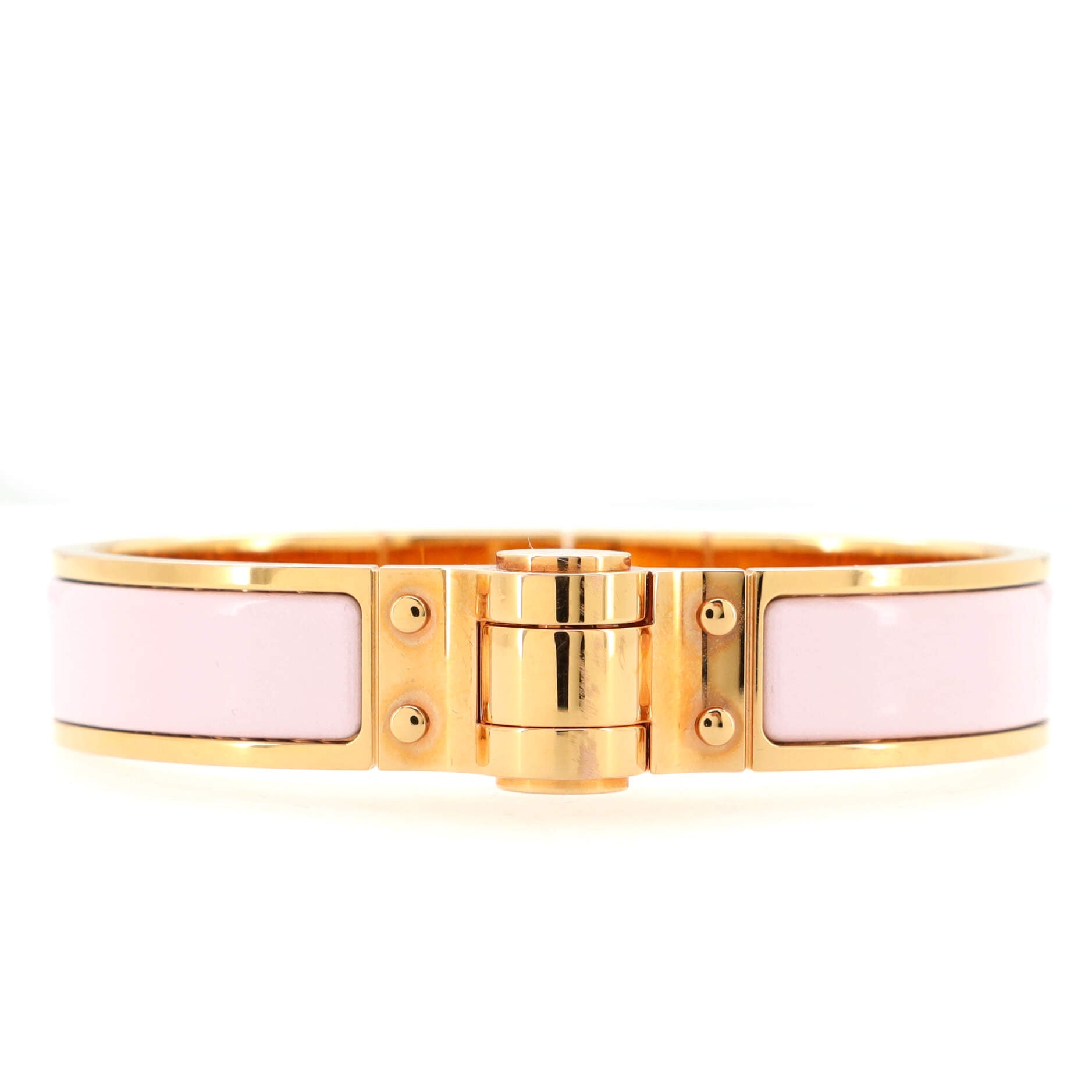 Charniere Uni Hinged Bracelet Metal and Enamel Narrow