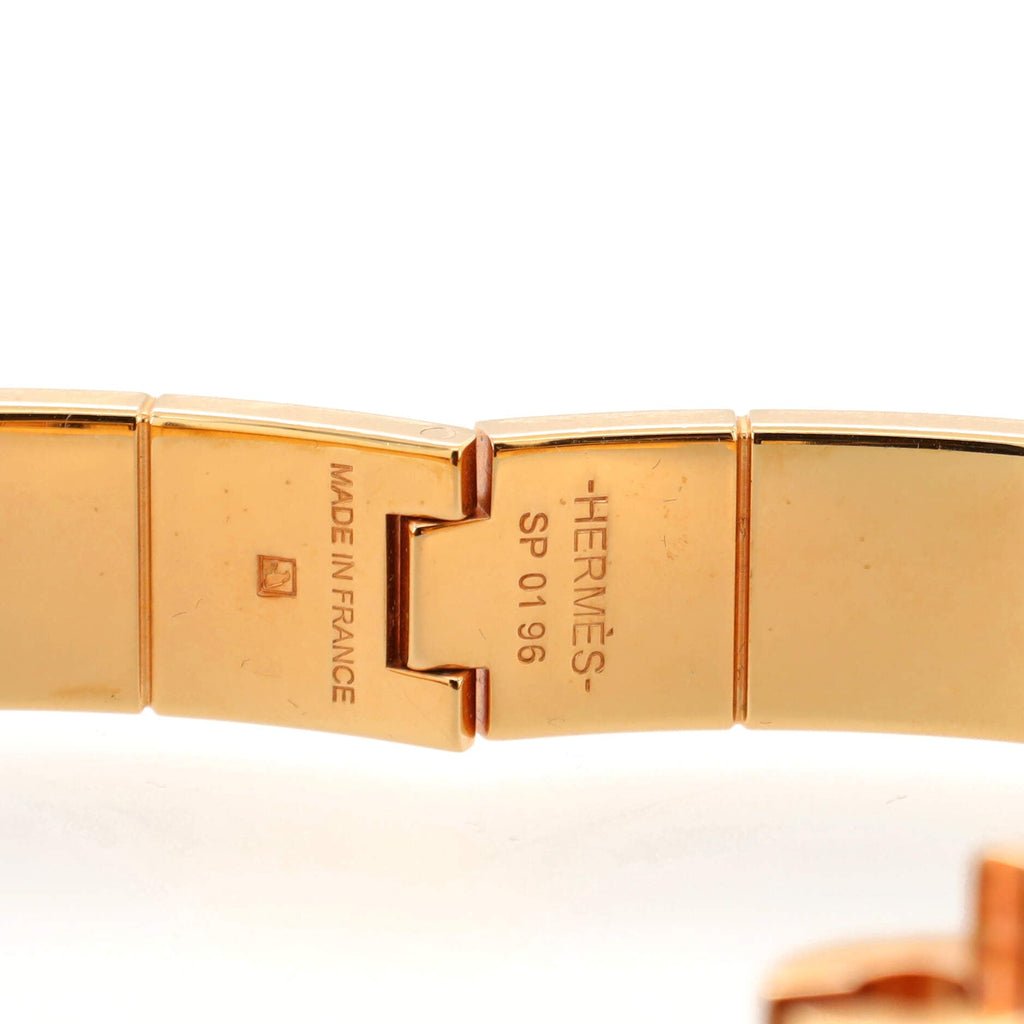 Charniere Uni Hinged Bracelet Metal and Enamel Narrow