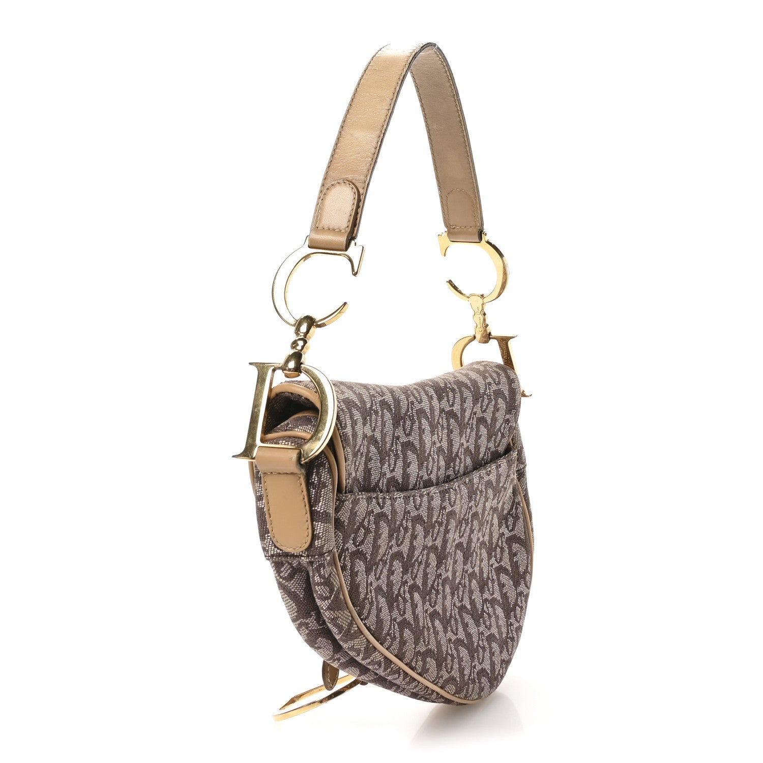 Monogram Saddle Bag Brown