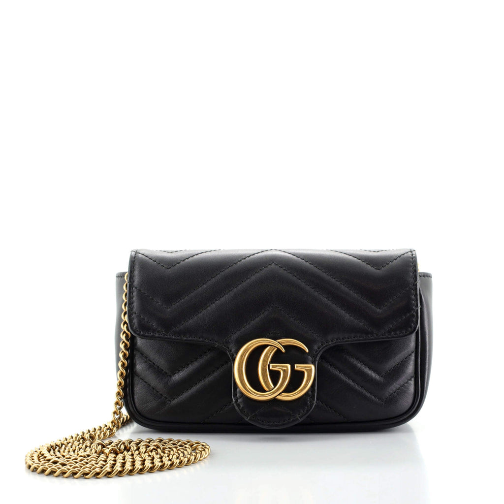 GG Marmont Flap Bag Matelasse Leather Super Mini