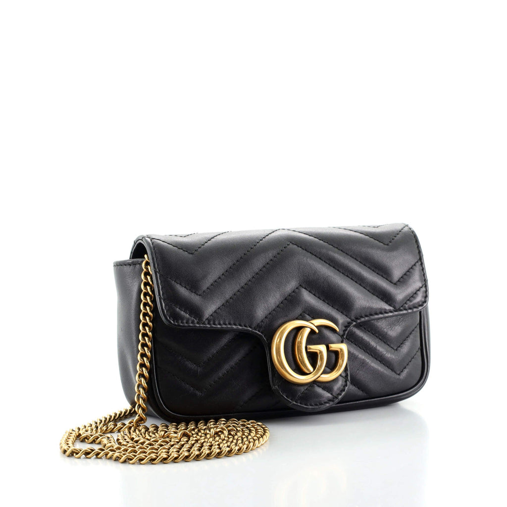 GG Marmont Flap Bag Matelasse Leather Super Mini