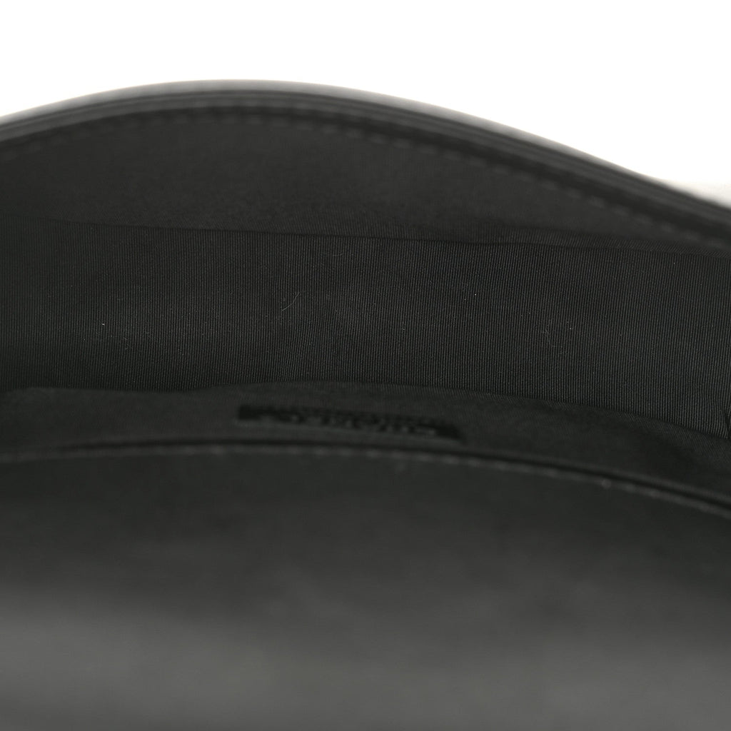 Calfskin Stitched Medium Boy Flap Black