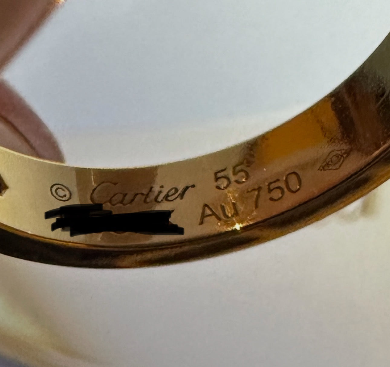 Cartier 18k Yellow Gold 1 Diamond Small Model Love Ring - 55 / 7.25
