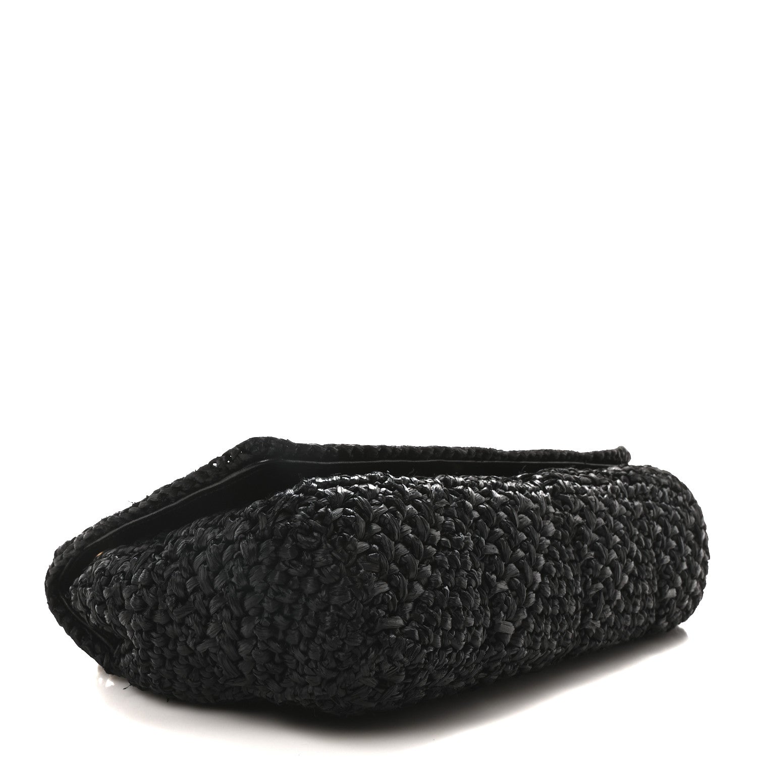 Raffia Monogram Medium Jamie Black