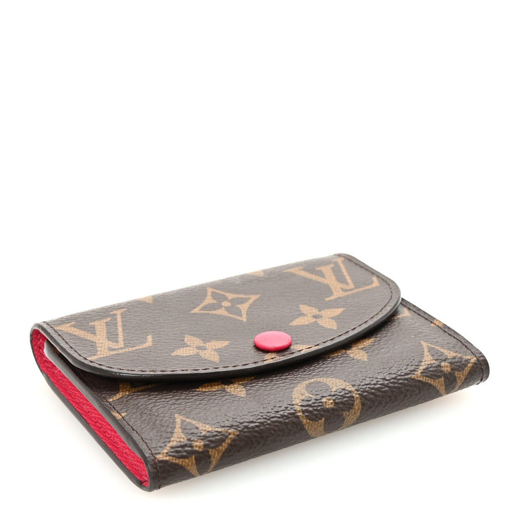 Monogram Rosalie Coin Purse Fuchsia