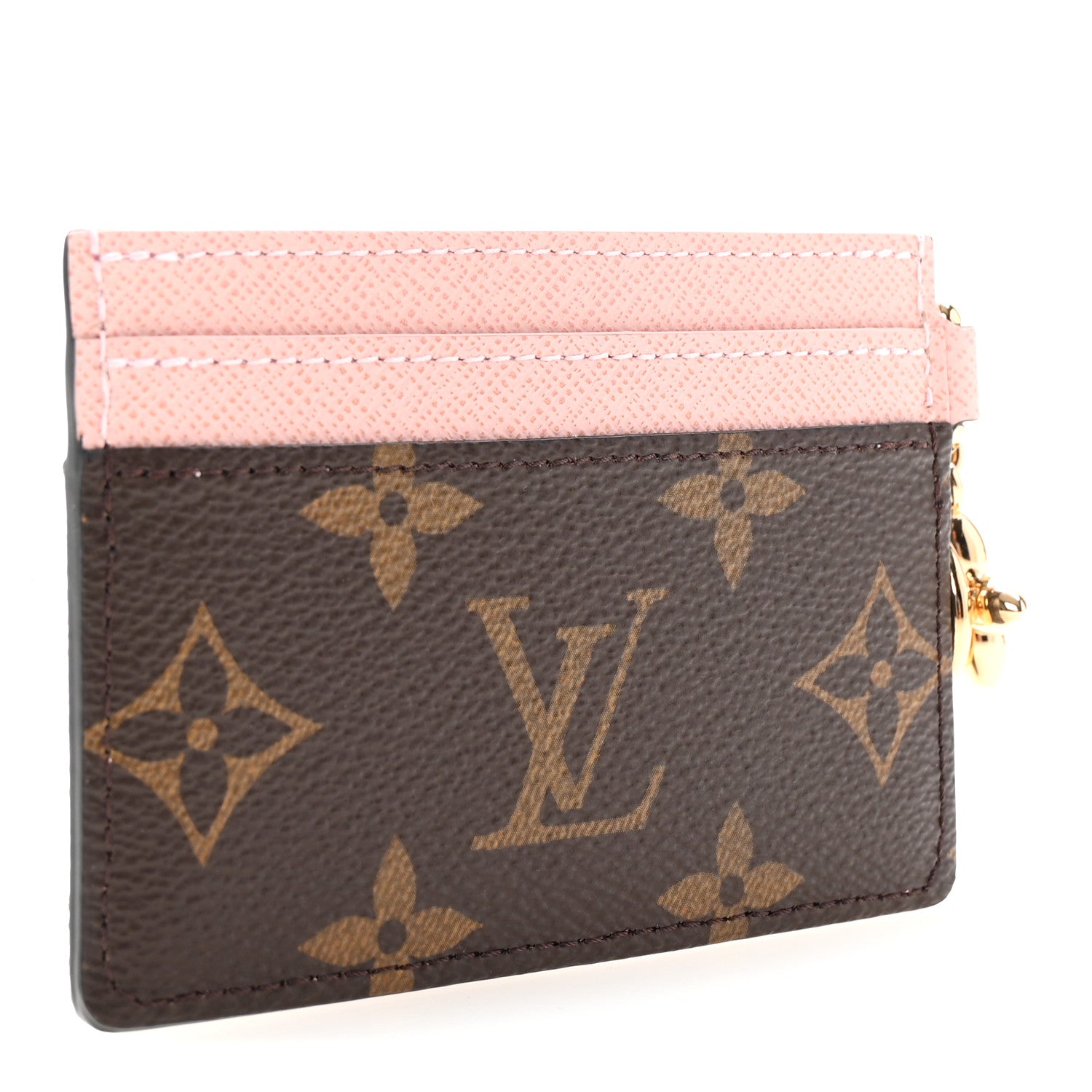 Monogram LV Charms  Holder Rose Ballerine