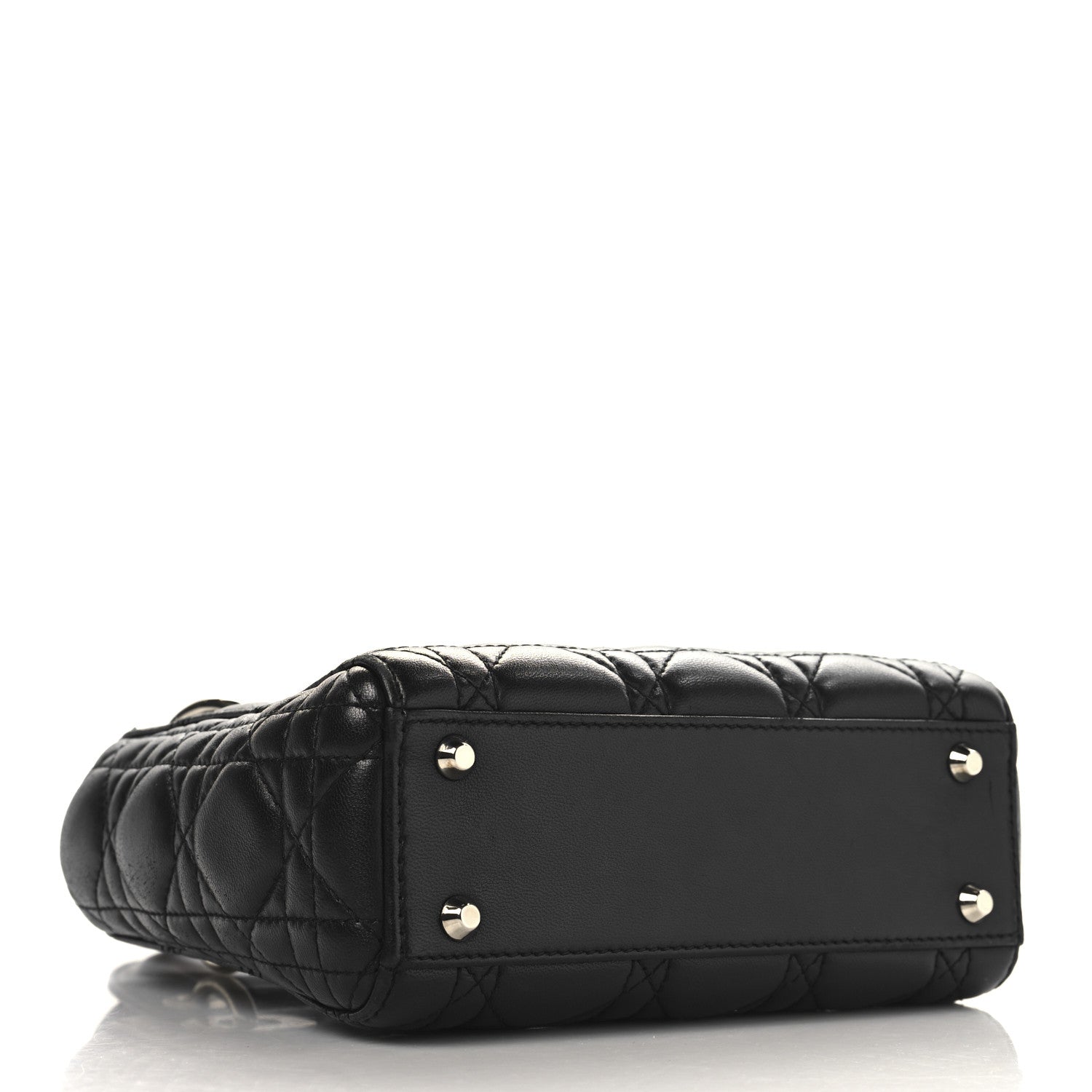 Lambskin Cannage Mini Lady Dior Black