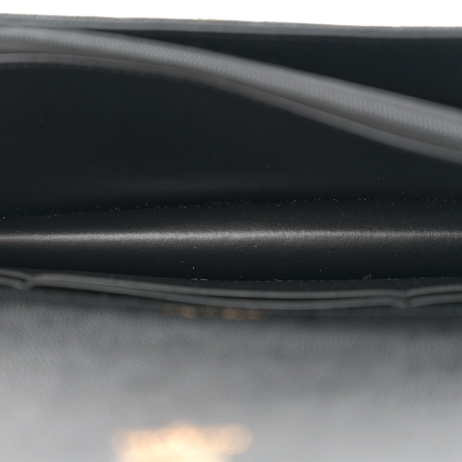 Caviar Quilted Trendy Handle Clutch With Chain Black