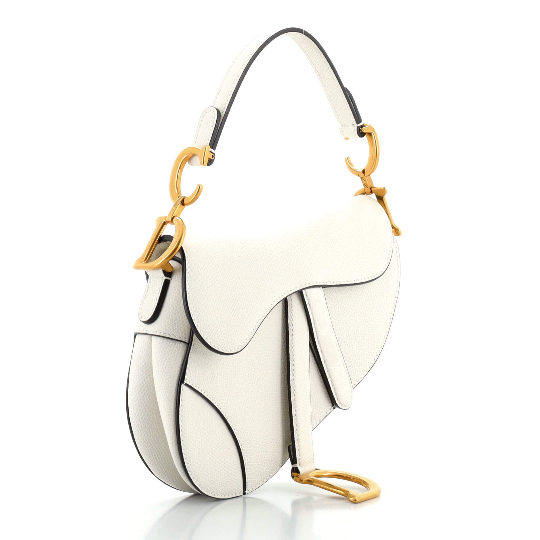 Saddle Handbag Leather Mini