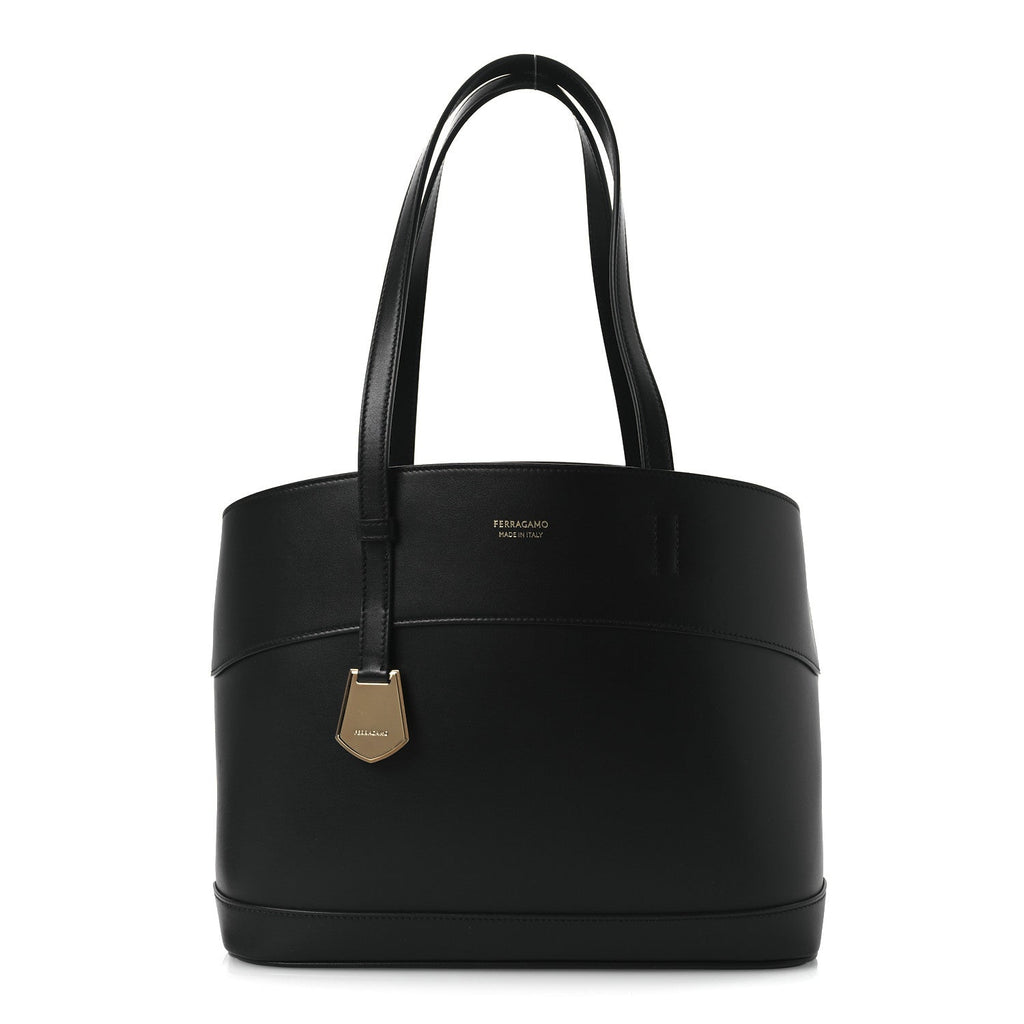 Calfskin Charming Tote Black