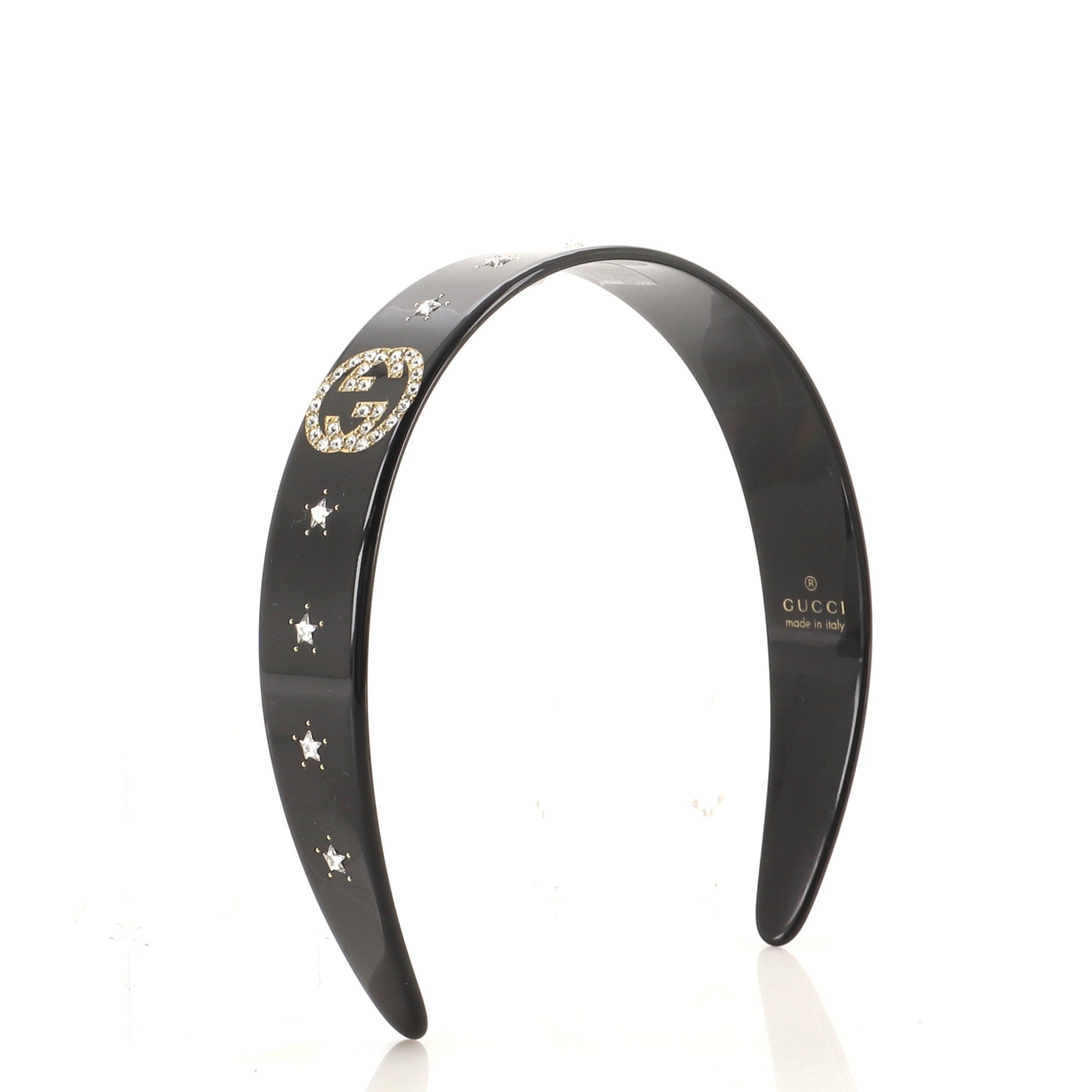 Interlocking G Headband Resin with Crystals XS