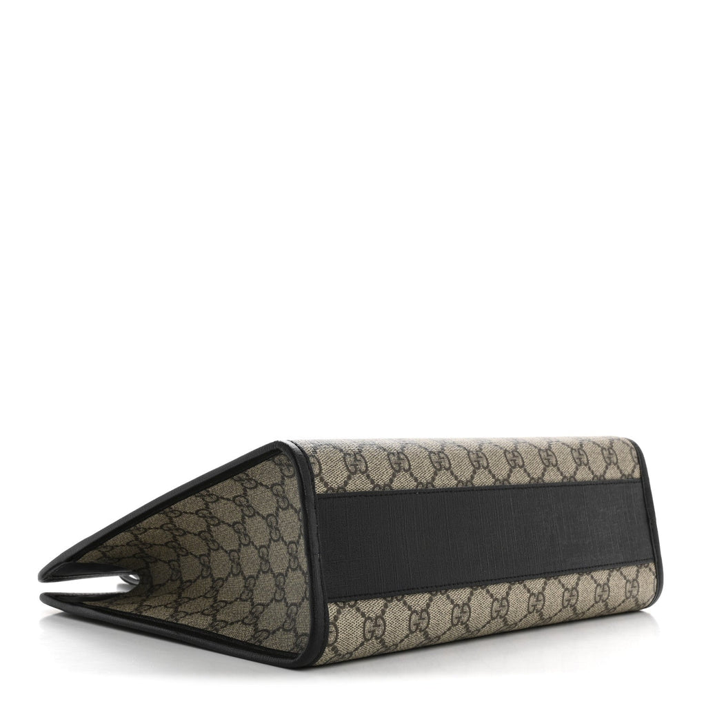 GG Supreme Monogram 3-D Apple Childrens Tote Black