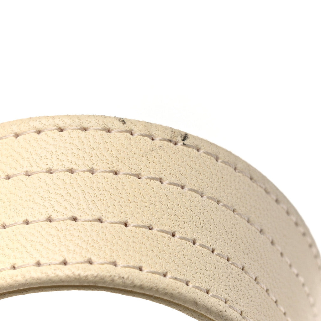 Lambskin Quilted Evening By The Sea Clutch  White