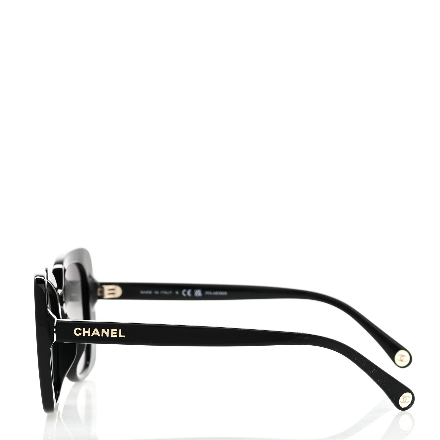 Acetate Polarized Rectangle Sunglasses 5504A Black