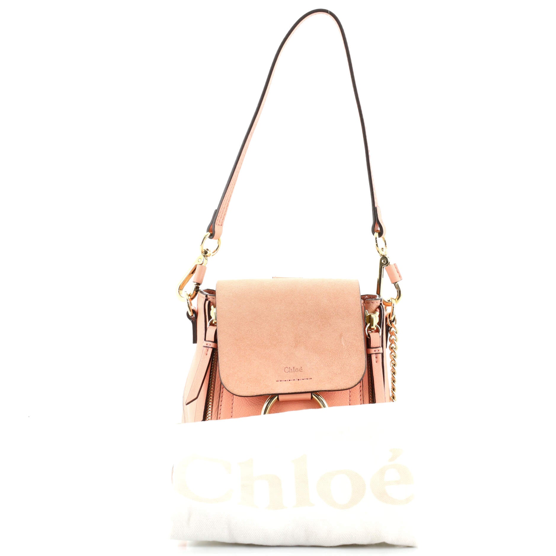 Faye Backpack Leather and Suede Mini