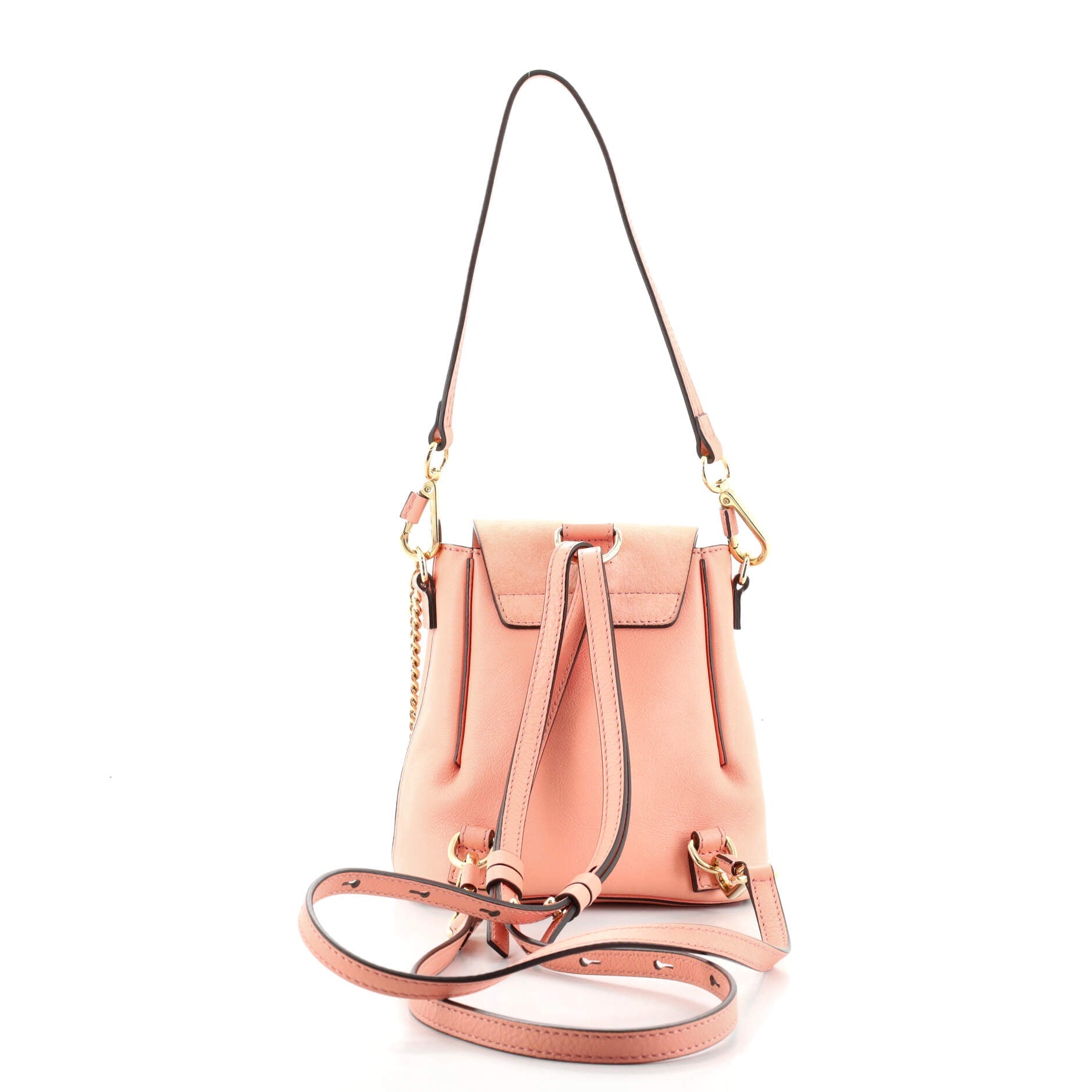 Faye Backpack Leather and Suede Mini